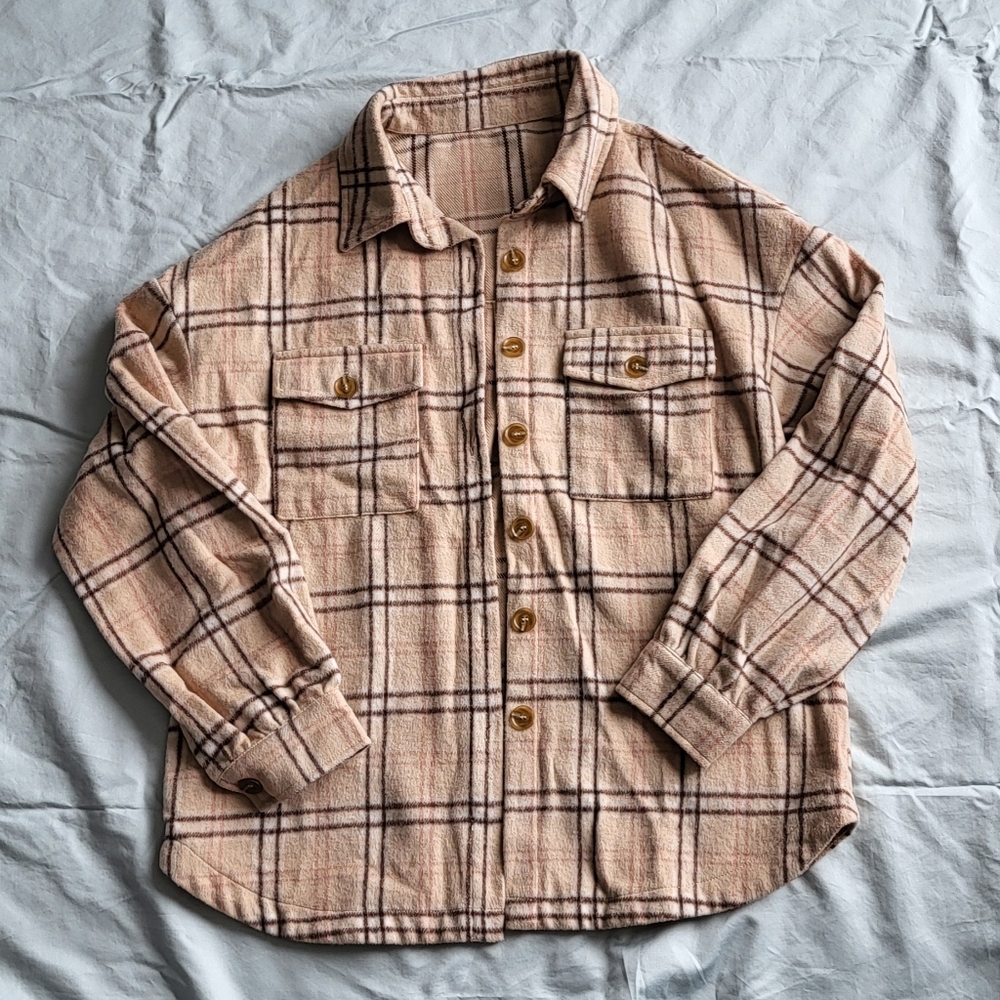 Plaid Oversized Long Sleeve